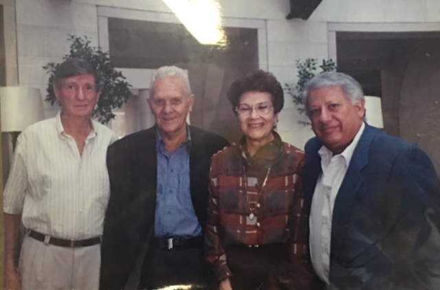 מימין לשמאל רוברט דסה מרסל ניניו-בוגר, ויקטור לוי ופיליפ נתנסון תמונה אחרונה יחדיו