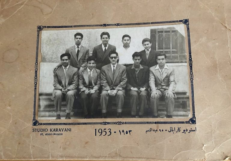 שמואל עזר עם חלק מתלמידיו 1953